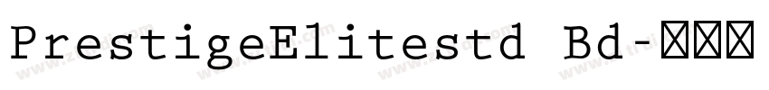 PrestigeElitestd Bd字体转换
